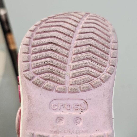 Cute Pink Crocs Size 4 - Picture 4 of 4